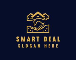 Real Estate Handshake logo design