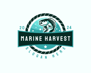 Sea Fishing Marine  logo design