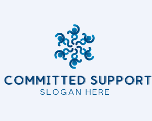 People Community Support logo design