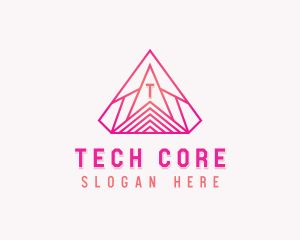 Generic Tech Pyramid  logo design