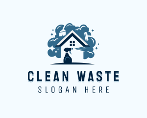 Housekeeping Disinfection Cleaning logo design