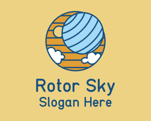 Sky Planet Atmosphere  logo design