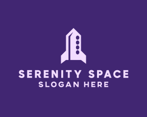 Space Rocket Ship logo design