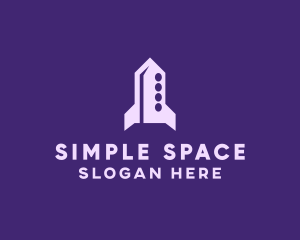 Space Rocket Ship logo design