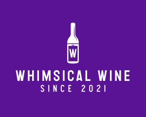 Mobile Wine Liquor logo design