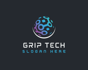 Digital Tech Sphere logo design