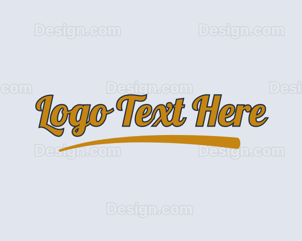 Quirky Underline Wordmark Logo