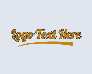 Quirky Underline Wordmark logo