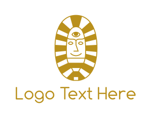 Oval Egyptian Pharaoh logo