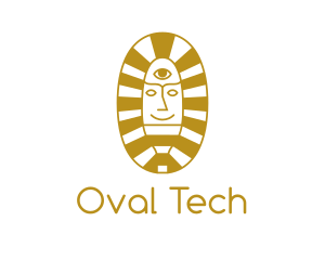 Oval Egyptian Pharaoh logo