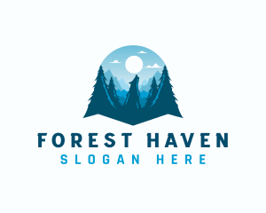 Howling Wolf Forest logo design