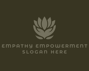 Floral Masseuse Hands logo design