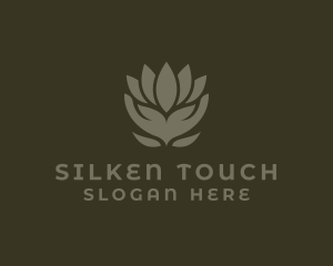 Floral Masseuse Hands logo