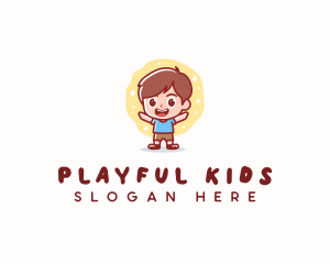 Child Boy Kid logo design