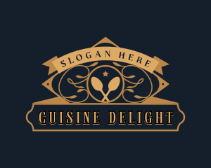  Luxury Restaurant Cuisine logo design