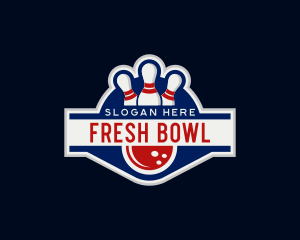 Sports Bowling Tournament logo design