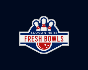 Sports Bowling Tournament logo design