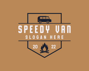 Travel Van Campfire logo