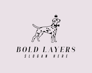 Pet Dalmatian Dog logo design