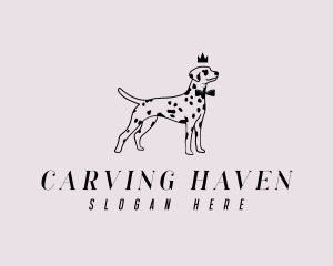 Pet Dalmatian Dog logo design