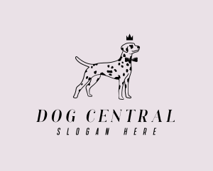 Pet Dalmatian Dog logo design