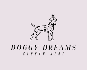 Pet Dalmatian Dog logo