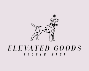 Pet Dalmatian Dog logo design