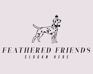 Pet Dalmatian Dog logo design