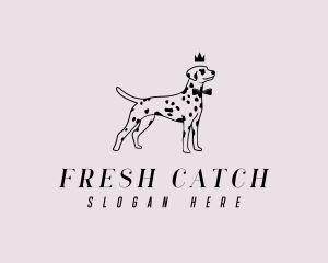 Pet Dalmatian Dog logo design