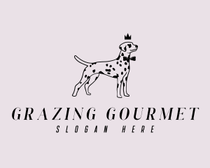 Pet Dalmatian Dog logo design