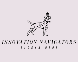 Pet Dalmatian Dog logo design