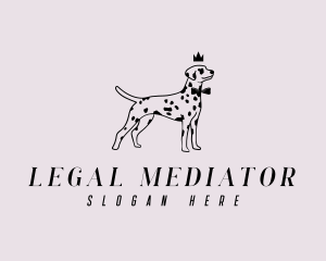 Pet Dalmatian Dog logo design