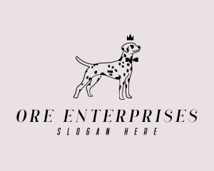 Pet Dalmatian Dog logo design