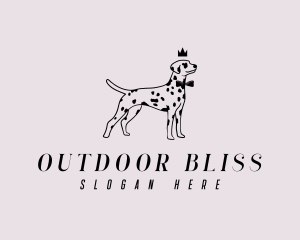 Pet Dalmatian Dog logo design