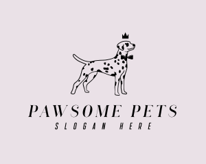 Pet Dalmatian Dog logo