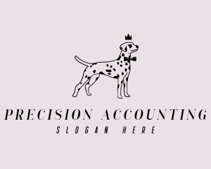 Pet Dalmatian Dog logo design