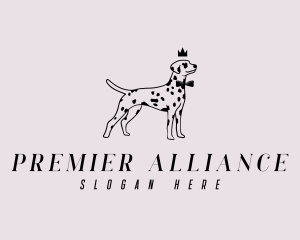 Pet Dalmatian Dog logo design