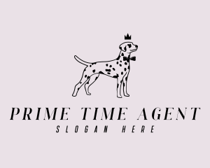 Pet Dalmatian Dog logo design