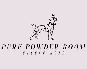 Pet Dalmatian Dog logo design