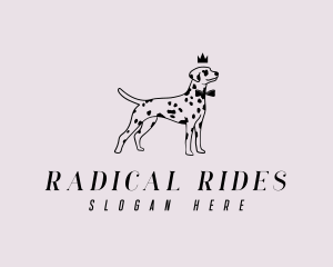 Pet Dalmatian Dog logo design