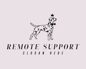 Pet Dalmatian Dog logo design