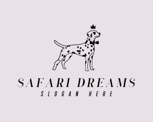 Pet Dalmatian Dog logo design