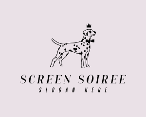 Pet Dalmatian Dog logo design