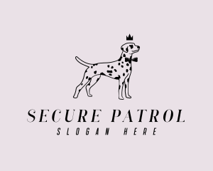 Pet Dalmatian Dog logo design