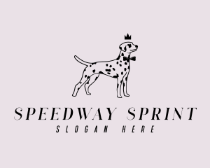 Pet Dalmatian Dog logo design