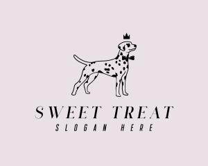 Pet Dalmatian Dog logo design