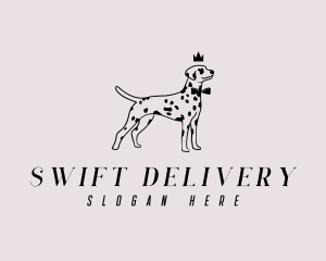 Pet Dalmatian Dog logo design