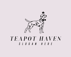 Pet Dalmatian Dog logo design