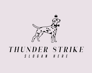 Pet Dalmatian Dog logo design