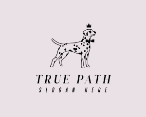 Pet Dalmatian Dog logo design